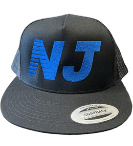 NEW Jersey Trucker Hat Navy on Black