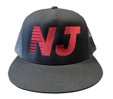 Load image into Gallery viewer, NEW Jersey Trucker Hat Maroon on Black