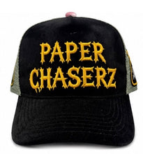 Load image into Gallery viewer, NEW PAPER CHASERZ PINK/GREY TRUCKER HAT