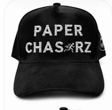 Load image into Gallery viewer, NEW PAPER CHASERZ  BLACK &amp; WHITE TRUCKER HAT